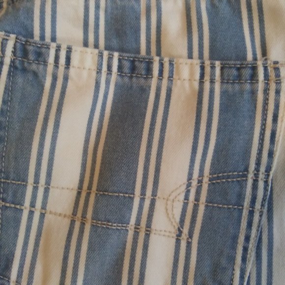NWOT American Eagle Blue and white striped jeans size 12 - Picture 11 of 13